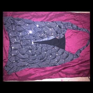 Sequin halter top